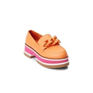 NEW MATISSE women's madison slip on platform loafers in orange sorbet